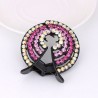 Hair clip for women with rhinestone crystals