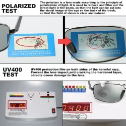 Fotokromiske solbriller - polariserede - antirefleks - dag/natkørselsbriller - unisex - UV400