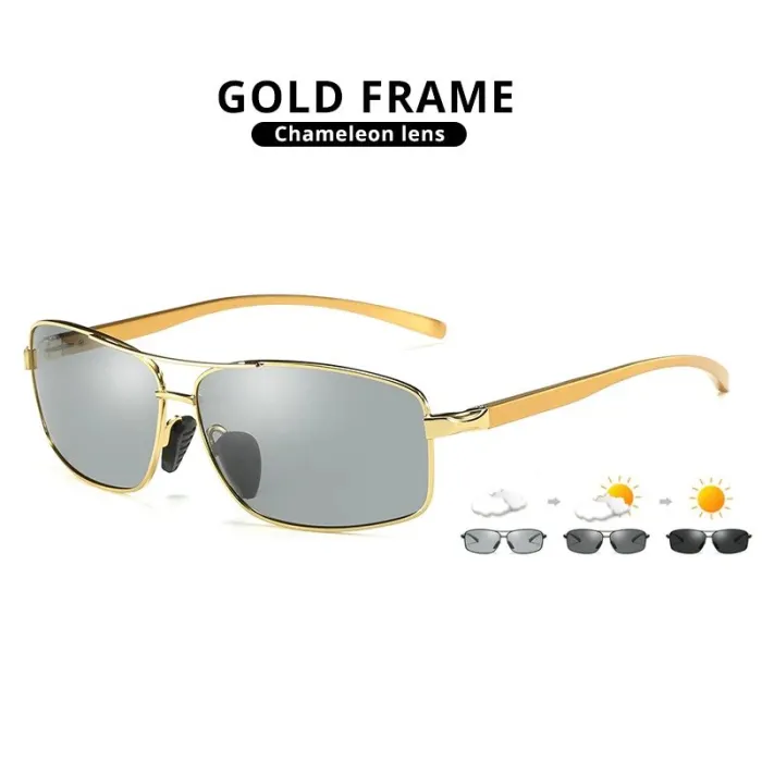Fotokromiske solbriller - polariserede - antirefleks - dag/natkørselsbriller - unisex - UV400