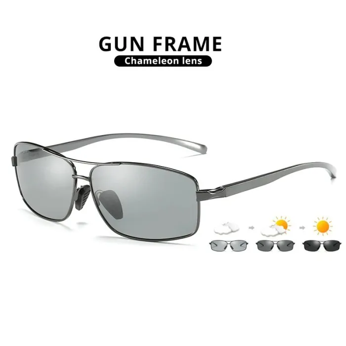 Fotochromowe okulary przeciwsłoneczne - polaryzacyjne - antyodblaskowe - okulary do jazdy dziennej / nocnej - unisex - UV400O...