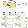 Photochromic metal sunglasses - polarized - day / night driving - UV 400