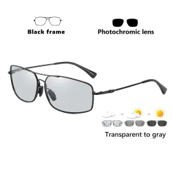 Photochromic metal sunglasses - polarized - day / night driving - UV 400