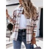 Blusas y camisasVintage Plaid Shirt Coat Women Winter Turn-down Collar Long Sleeve Plus Size Pocket Fashion Streetwear Ladies...