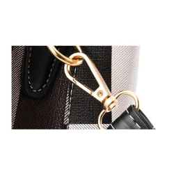 Sac en cuir vintage - bandoulière - porte-clés fourrure - grande capacité