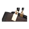Sac en cuir vintage - bandoulière - porte-clés fourrure - grande capacité