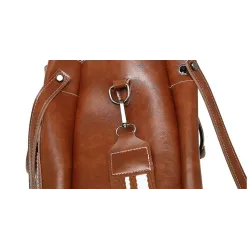 Elegant leather handbag - crossbody - small clutch bag - 3 pieces set