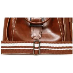 Ladies leather handbag set - with messenger bag and purse - 3pcs/set