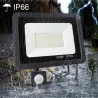 10W - 20W - 30W - 50W - LED oversvømmelseslys - bevægelsessensor - vandtæt udendørs reflektor