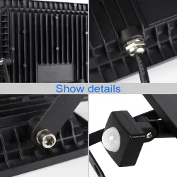 10W - 20W - 30W - 50W - LED oversvømmelseslys - bevægelsessensor - vandtæt udendørs reflektor