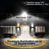 10W - 20W - 30W - 50W - 100W - 220V - projecteur LED - réflecteur étanche - éclairage extérieur - détecteur de mouvement PIR
