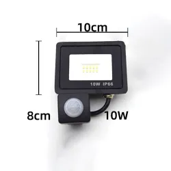 10W - 20W - 30W - 50W - 100W - 220V - projecteur LED - réflecteur étanche - éclairage extérieur - détecteur de mouvement PIR