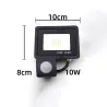 10W - 20W - 30W - 50W - 100W - 220V - projecteur LED - réflecteur étanche - éclairage extérieur - détecteur de mouvement PIR