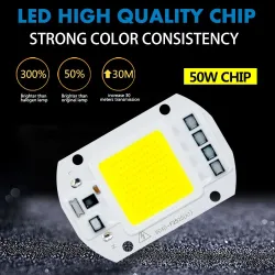 10W - 30W - 50W - 220V - LED projektør - vandtæt reflektor - bevægelsessensor