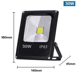 10W - 30W - 50W - 220V - LED-strålkastare - vattentät reflektor - rörelsesensor