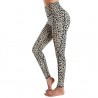 Leopard print yoga pants for women - sweat-absorbent