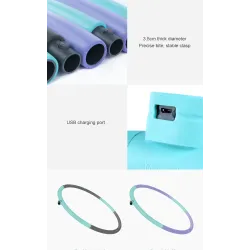 Smart Bluetooth Hula Hoop - Kalorienzählung - somatosensorische Erkennung - einstellbare Schleife - LED-Anzeige
