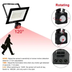 ReflectoresLED flood light - PIR motion sensor - 10W - 30W - 50W - waterproof
