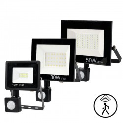 Naświetlacz LED - zewnętrzny reflektor - czujnik ruchu PIR - wodoodporny - 10W - 20W - 30W - 50W - 100W