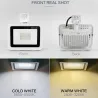 LED projektør - udendørs reflektor - PIR bevægelsessensor - vandtæt - 10W - 20W - 30W - 50W - 100W