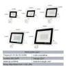 LED projektør - udendørs reflektor - PIR bevægelsessensor - vandtæt - 10W - 20W - 30W - 50W - 100W