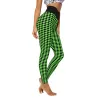 Dehnbare lange Leggings - Abnehmen - mit Gitterdruck - Fitness - Yoga