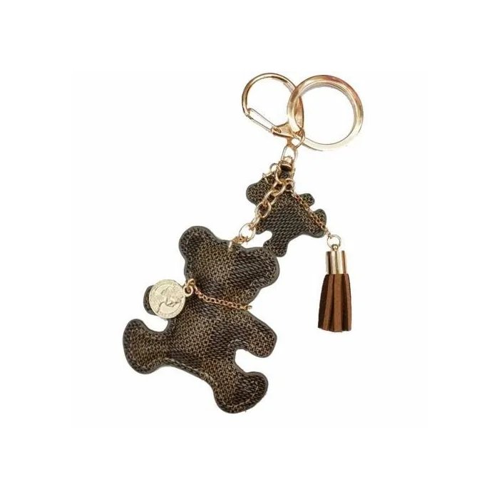 llaveroCute bear keyring - faux leather