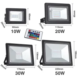 LED flood light - 10W - 20W - 30W - 50W - waterproof IP65