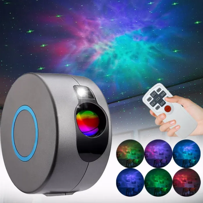 Stjernehimmel projektor - natlampe - fjernbetjening - LED - 5W