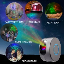 RGB LED galaxy projector - night light