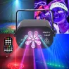 RGB - LED - diskotek / festlys - mini laserprojektor - USB