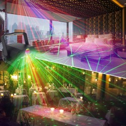 RGB - LED - disco / feestverlichting - mini laserprojector - USBPodium- en evenementenverlichting