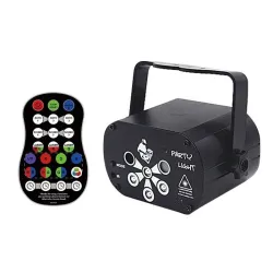 Iluminación de escenarios y eventosMini RGB LED disco party light - laser projector - USB rechargeable