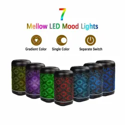 Air humidifier - essential oils diffuser - with 7 colors night light - 260ml