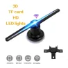 384 LED - 3D-Lüfter - 2 Arme - Hologrammprojektor - Werbedisplay - HiFi - Fernbedienung
