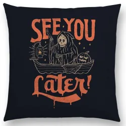 Funny cartoon words / letters - cushion cover - 45 * 45 cm
