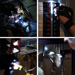 Handschoen met zaklamp - nachtautoreparatieGereedschap & onderhoud