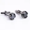 GemelosGemelos de lujo con cristal negro - 2 piezas