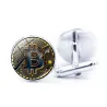 Kryptovaluta - runde manchetknapper - 2 stk