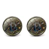 Kryptovaluta - runde manchetknapper - 2 stk
