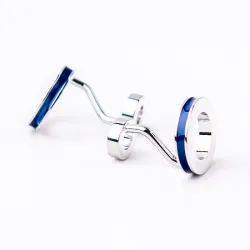 Double ring cufflinks - 2 pieces