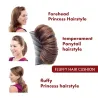 Cheveux synthétiques - coussin volumateur invisible - peigne avec perruque