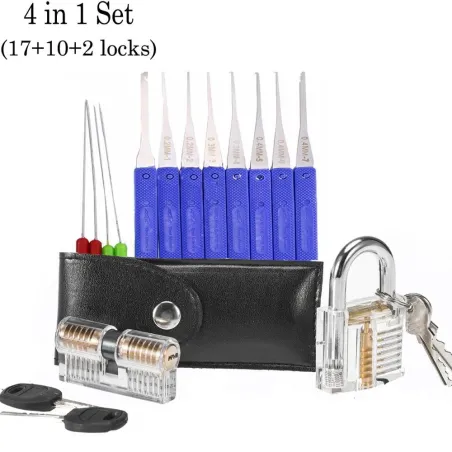 Transparent lock pin set - locksmith supply kit