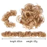 Elastische scrunchie - krullend synthetisch haar - knot - paardenstaart - haarverlengingPruiken