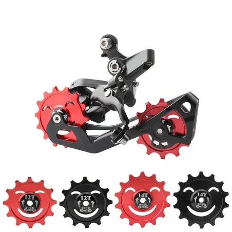 Bike rear derailleur - ceramic bearing - road bike - 12T - 14T