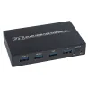 Répartiteur de commutateur KVM 4K - HDMI - USB - moniteur partagé - avec 2 ports