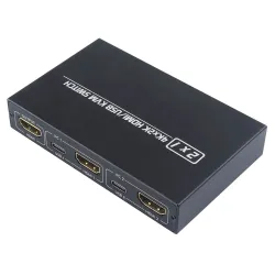 KVM 4K switch switch - HDMI - USB - delad bildskärm - med 2 portar