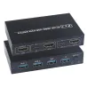 KVM 4K switch splitter - HDMI - USB - delt skærm - med 2 porte