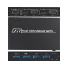 KVM 4K switch switch - HDMI - USB - delad bildskärm - med 2 portar