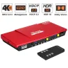 HDMI switch - 4 in 1 out - with S/PDIF & L/R audio output - HDTV 4K 60Hz 4:4:4 - IR remote control