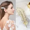 Kristallen veer - blad - haarclipHaarspelden